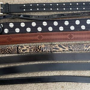 9 belt lot assorted brand styles and sizes